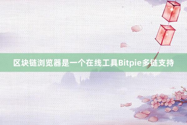 区块链浏览器是一个在线工具Bitpie多链支持