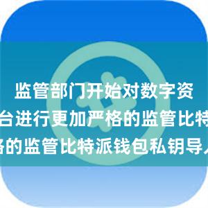 监管部门开始对数字资产交易平台进行更加严格的监管比特派钱包私钥导入