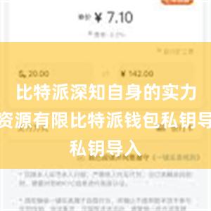 比特派深知自身的实力和资源有限比特派钱包私钥导入