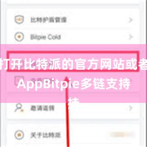 打开比特派的官方网站或者AppBitpie多链支持