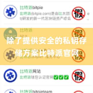 除了提供安全的私钥存储方案比特派官网