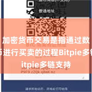 加密货币交易是指通过数字货币进行买卖的过程Bitpie多链支持